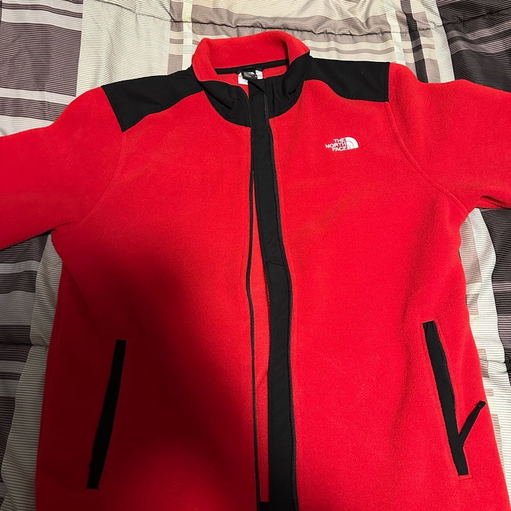 The North Face mens Red fleece Jacket